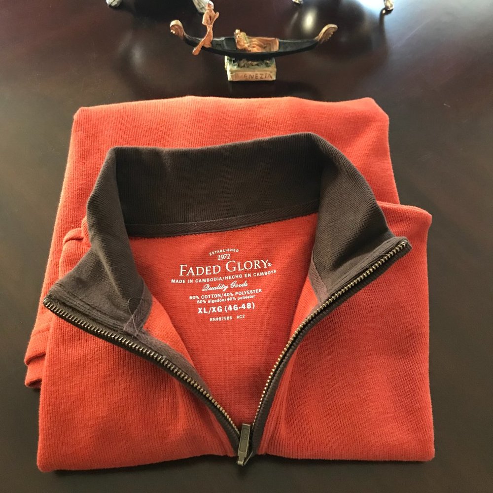 Faded Glory Half Zipper Pullover Sweater - XL